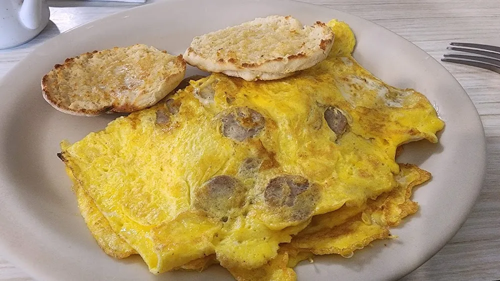 Omelet with a Sausage